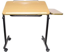 ROMA - BEDLEESTAFEL - OVERBED - KANTELBAAR - MET ZIJBLAD