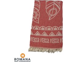 Romana Products Bali Hamamdoek - Baddoek - Strandlaken - Saunalaken 100cm x 180cm - Koraal