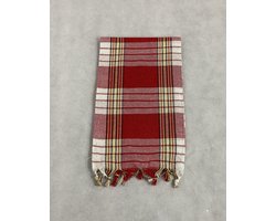 Romana Products Classic Hamamdoek - Baddoek - Strandlaken - Saunalaken - 80 x 175 cm - Rood