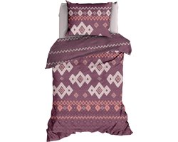 Romanette Basic Dekbedovertrek 140X200/220 Belmonte Oudrose