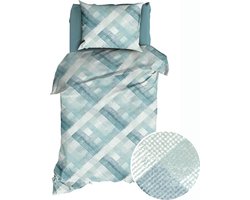 Romanette BASIC Dekbedovertrek 140x200/220 Fratelli blue