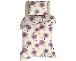 Romanette Boretti Dekbedovertrek - Eenpersoons - 140x200/220 cm - Lila