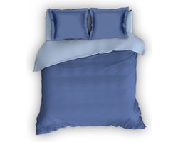 Romanette Comtesse flanel dekbedovertrek - Jeans/Blue - 1-persoons (140x200/220 cm + 1 sloop)