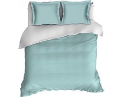 Romanette Comtesse - Flanel - Dekbedovertrek - Lits-jumeaux - 240x200/220 cm + 2 kussenslopen 60x70 cm - Groen/wit