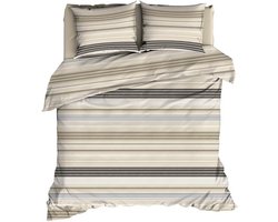 Romanette Dax Dekbedovertrek - Lits-jumeaux - 240x200/220 cm - Sand