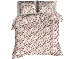 Romanette Dazzle - Dekbedovertrek - Lits-jumeaux - 240x200/220 cm + 2 kussenslopen 60x70 cm - Red