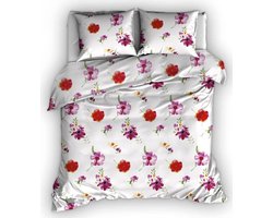 Romanette Dekbedovertrek Valentia Fuchsia-200x200/220