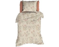 Romanette Farini Dekbedovertrek - Eenpersoons - 140x200/220 cm - Beige