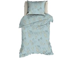 Romanette Farini Dekbedovertrek - Eenpersoons - 140x200/220 cm - Blue