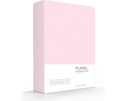 Romanette Flanel rose Flanel, 100 % katoen Kussensloop 65x65