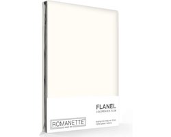 Romanette flanellen kussenslopen (set van 2) - Ivoor - 60x70 cm