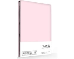 Romanette flanellen kussenslopen (set van 2) - Roze - 60x70 cm