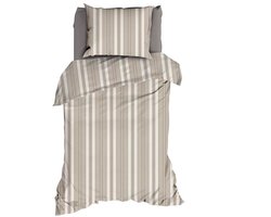 Romanette Florian Dekbedovertrek - Eenpersoons - 140x200/220 cm - Beige