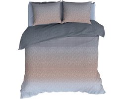 Romanette Grossarl Dekbedovertrek - Extra breed - 260x200/220 cm - Dovegrey