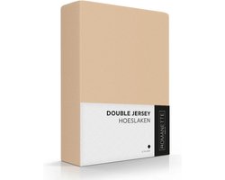 Romanette Hoeslaken Double Jersey Camel 140/150 x 200/210/220 cm