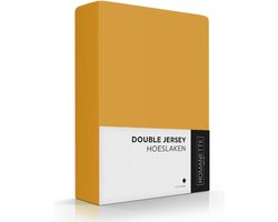 Romanette Hoeslaken Double Jersey lits jumeaux Oker 180x200 180x220 200x200 cm