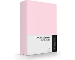 Romanette Hoeslaken Double Jersey Roze 140/150 x 200/210/220 cm