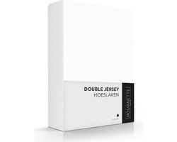 Romanette Hoeslaken Double Jersey Wit 140/150 x 200/210/220 cm