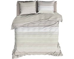 Romanette Jordy Dekbedovertrek - Lits-jumeaux - 240x200/220 cm - Chalky