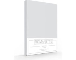 Romanette Kussenslopen Katoen Silver Grijs (2 Stuks) - 65 x 65 cm - [Grijs]