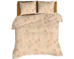 Romanette Les Alpes Dekbedovertrek - Tweepersoons - 200x200/220 cm - Peach/Terra