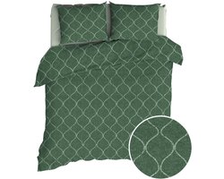 Romanette Murad Dekbedovertrek - Extra breed - 270x200/220 cm - Forestgreen