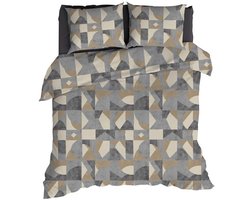 Romanette Pictet Dekbedovertrek - Tweepersoons - 200x200/220 cm - Grijs