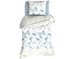 Romanette Simonetta Dekbedovertrek - Eenpersoons - 140x200/220 cm - Blauw