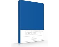 Romanette Slopen 100% Katoen Kobalt 100% Katoen Kussensloop 60x70
