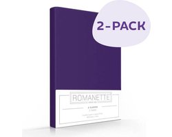 Romanette Slopen 100% Katoen Paars 100% Katoen Kussensloop 60x70