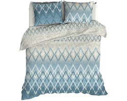 Romanette Snuggle Dekbedovertrek - Lits-jumeaux - 240x200/220 cm - Blauw