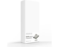 Romanette Splittopper Hoeslaken Molton Hoge hoek Wit 100% Katoen Lits-jumeaux XL 180x210