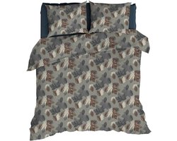 Romanette Venosc Dekbedovertrek - Lits-jumeaux - 240x200/220 cm - Grijs