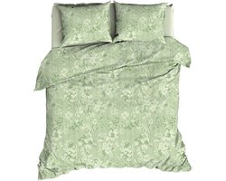 Romanette Victorine Dekbedovertrek - Tweepersoons - 200x200/220 cm - Groen