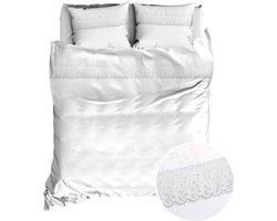 Romanette Vienna dekbedovertrek - Wit - Lits-jumeaux (240x200/220 cm + 2 slopen)