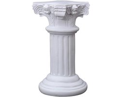 Romeinse Zuil Beeldje - Griekse Zuil Decoratie - Huis en Tuin Decoratie - Weerbestendig Hars Materiaal
