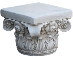 Romeinse zuil - Decoratieve pilaar - Decoratie plaatsen - Magnesiumoxide materiaal - 3000 gram - Naturel