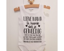 Rompertje baby met tekst mama worden opdruk cadeau jongen meisje zwangerschap bekendmaking bekendmaken aankondiging zwangerschapsaankondiging - geboorte jullie worden vertellen kraamcadeau babyshower verwachting