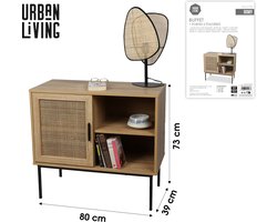 "ROMY" Dressoir met 1 deur en 2 planken 80x39xH73 cm