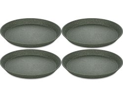 Rond bord, 20.5 cm, Set van 4, Organic, As Grijs - Koziol | Connect Plate
