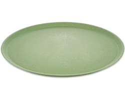 Rond bord, 25.5 cm, Set van 4, Organic, Blad Groen - Koziol | Connect Plate