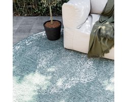 Rond Buiten vloerkleed sage - Groen - dubbelzijdig - EVA Interior - Rond 240 Ø - (XXL)