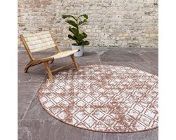 Rond Buitenkleed Frost - Roest - dubbelzijdig - EVA Interior - Rond 240 Ø - (XXL)