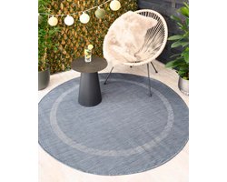 Rond buitenkleed - Sunset blauw 200 cm