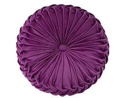 Rond Fluwelen Gooi Kussen voor Thuis en Auto - Decoratief Vloerkussen