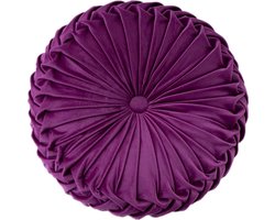 Rond Fluwelen Gooi Kussen voor Thuis en Auto - Decoratief Vloerkussen