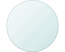 Rond Glas Tafelblad van Gehard Glas - Ø 80 cm - 10 mm Dikte