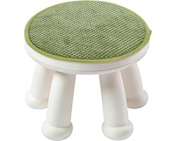Rond Kussen 30 x 30 cm voor Krukken en Stoelen met Antislip en Elastische Riemen - Zacht en Comfortabel Kussen voor Keuken en Bar Hout Groen