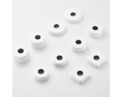 Rond rozet - roestvrij staal - 1 stuk - 3/4" binnendiameter