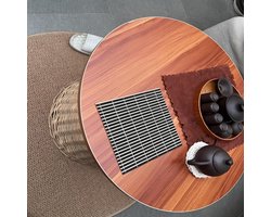 Rond tafelblad - Houten paneel - Eettafel vernieuwen - Makkelijk te onderhouden - 100 cm - Licht walnoot